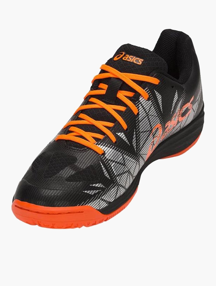MyRunway Shop Asics Black Orange Gel Fastball 3 Shoes for Men