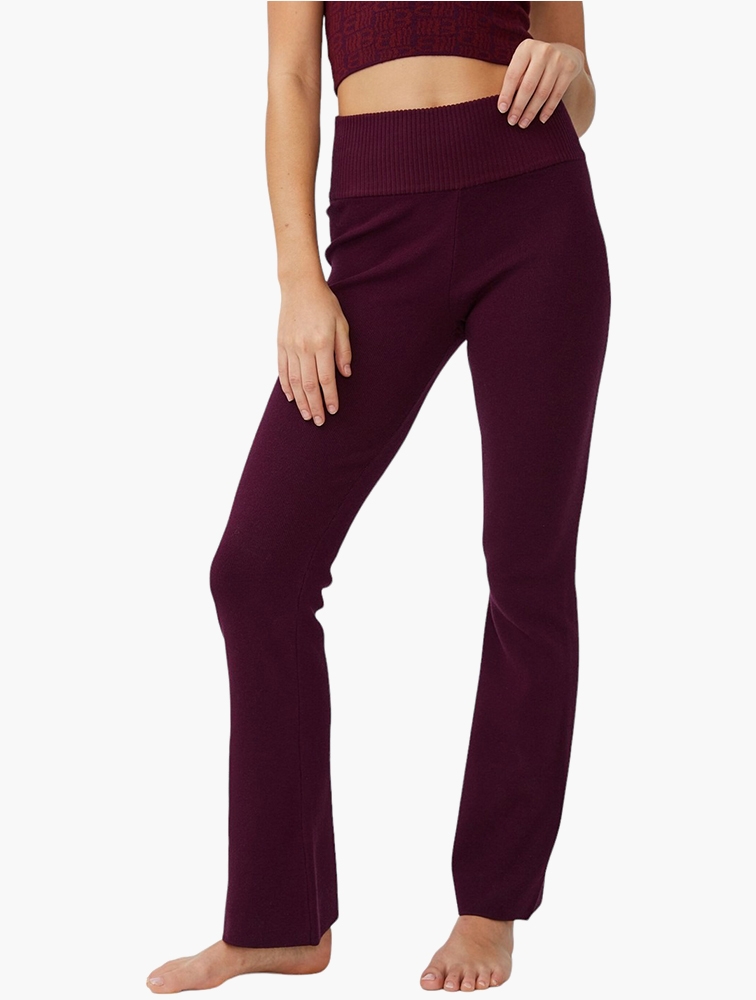 MyRunway  Shop Cotton On Burgundy High Rise Knit Flare Leggings for Women  from