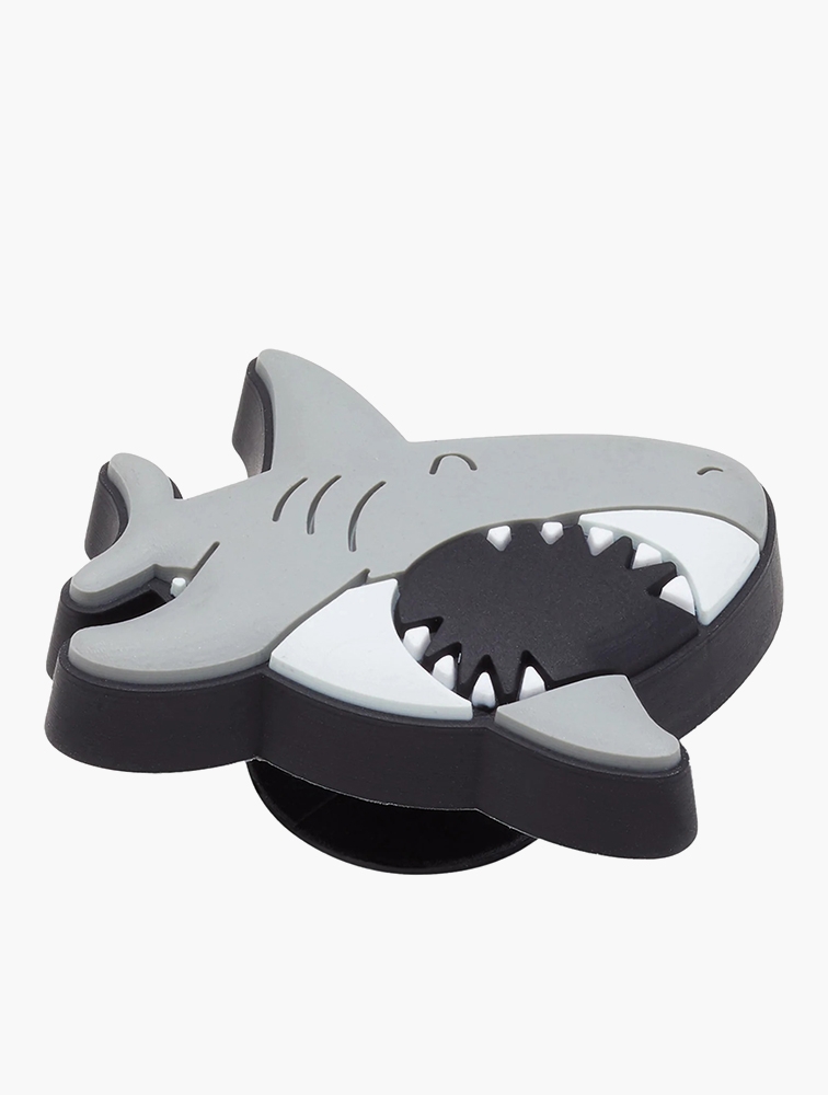 MyRunway  Shop Crocs Grey Lil Shark Jibbitz for Women & Men from