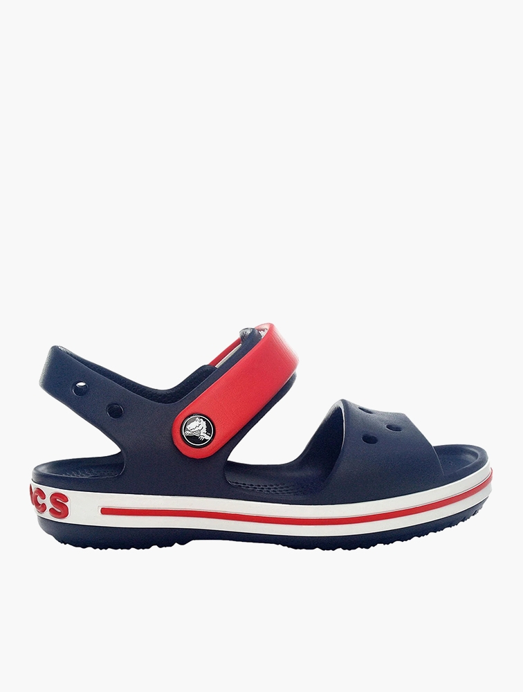 Navy and sale red sandals