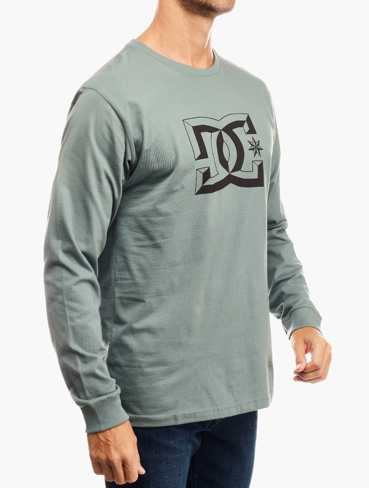 Shop DC Shoes Green Star Dimension LS Tee for Men from MyRunway.co.za