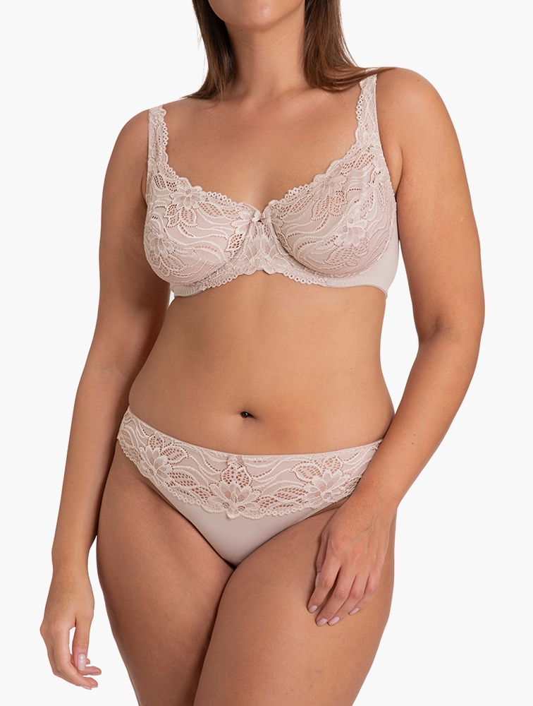 Rosa Lace Non-Padded Bra - Beige