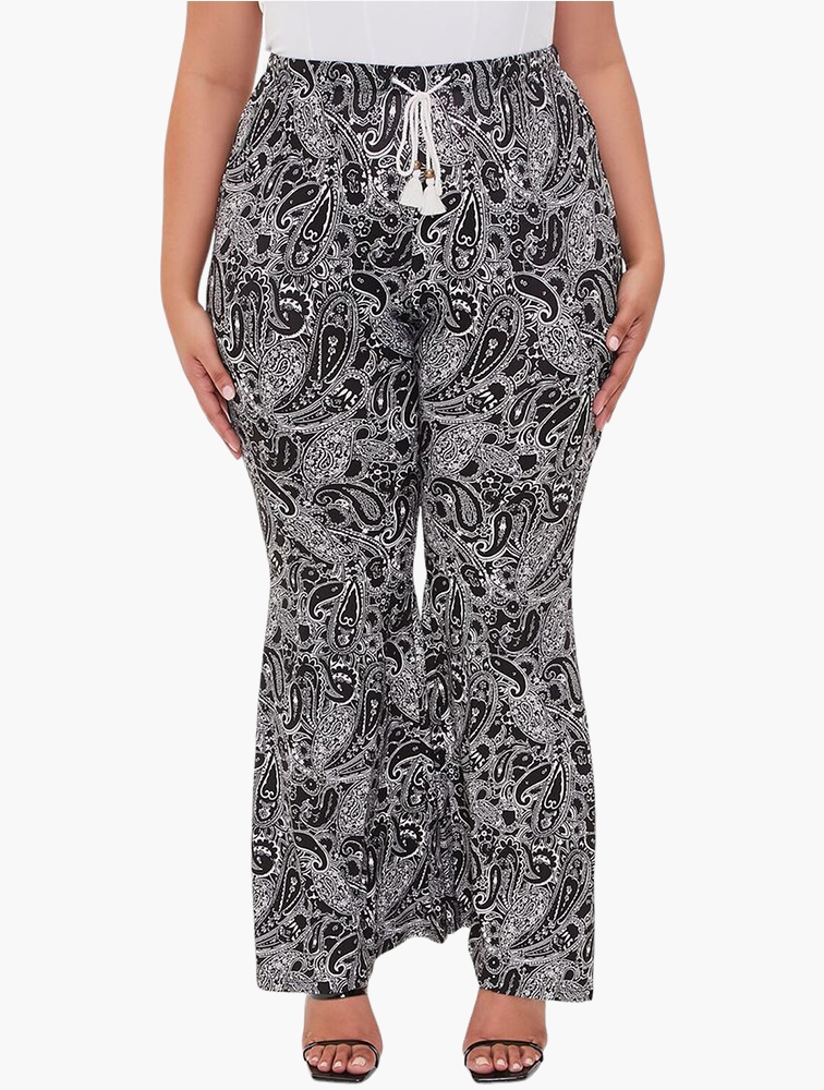 MyRunway  Shop Forever 21 Multi Plus Size Paisley Flare Pants for Women  from