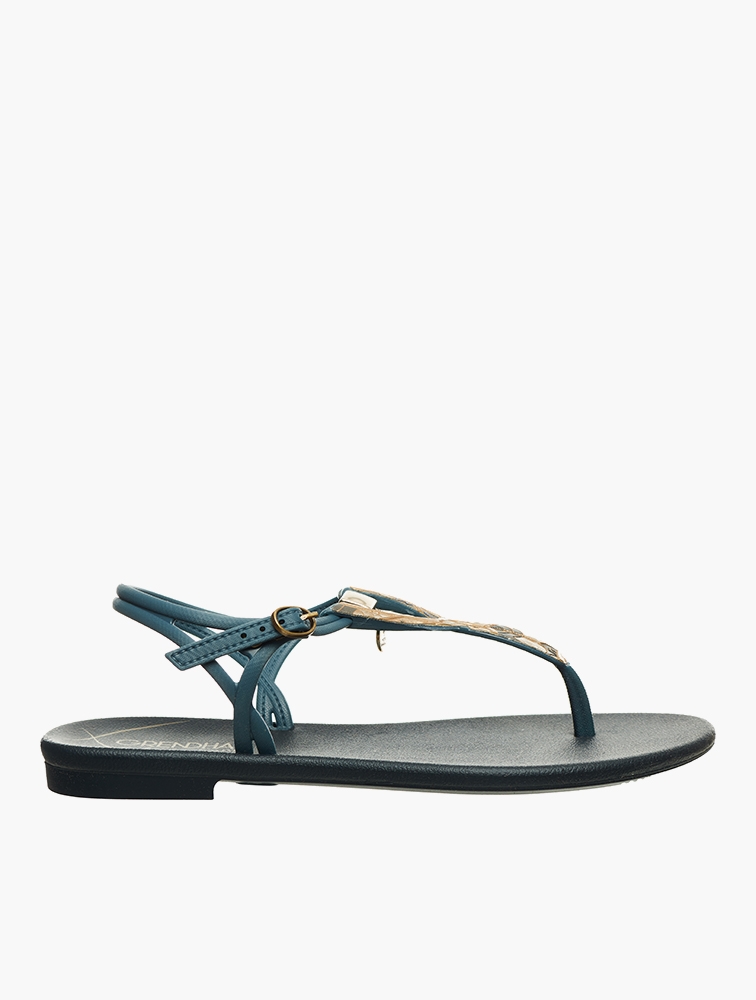 MyRunway | Shop Grendha Navy Ivete Sangalo Flat Sandals for Women from ...