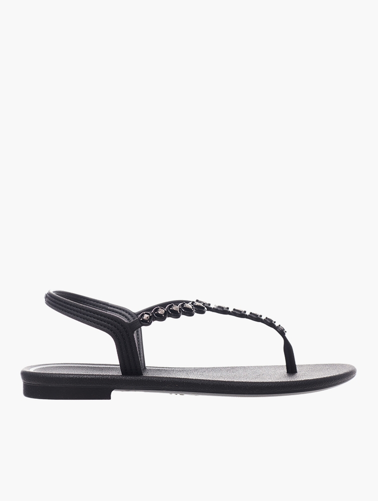 MyRunway | Shop Grendha Black Embellished Thong Sandals for Women from ...