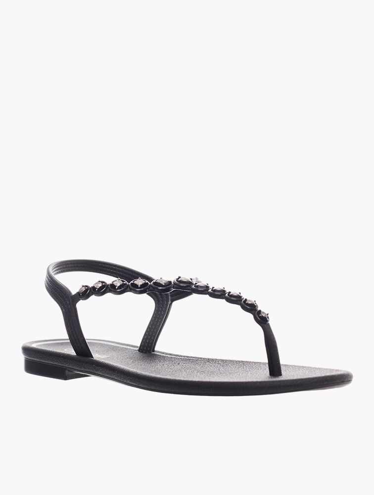 MyRunway | Shop Grendha Black Embellished Thong Sandals for Women from ...