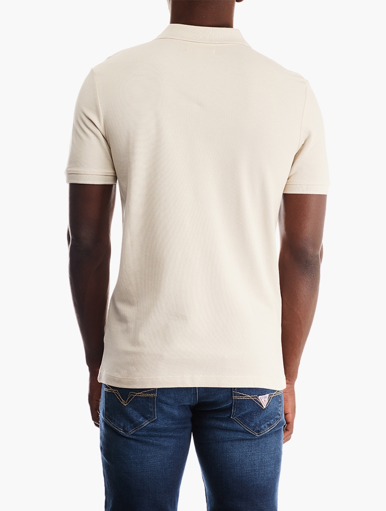MyRunway | Shop GUESS Grey Short Sleeve Polo Shirt for Men from ...