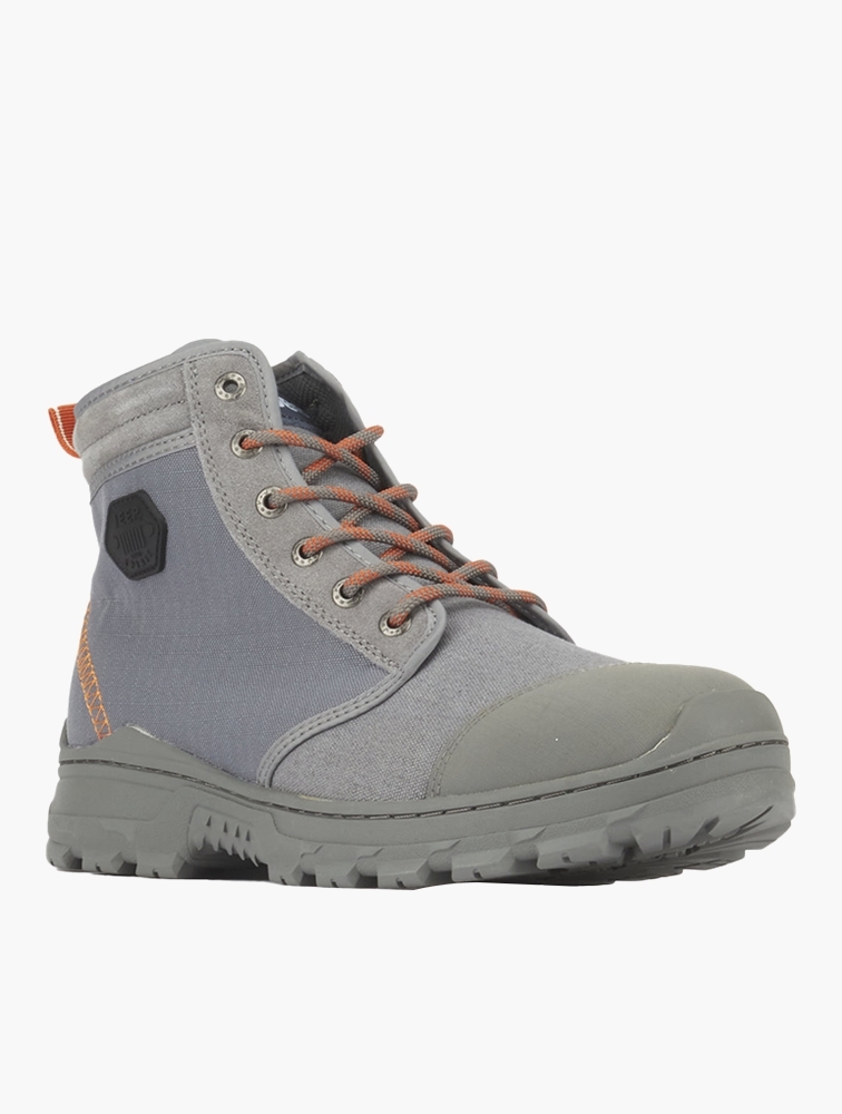 MyRunway | Shop Jeep Grey Fabric Worker Boots for Men from MyRunway.co.za