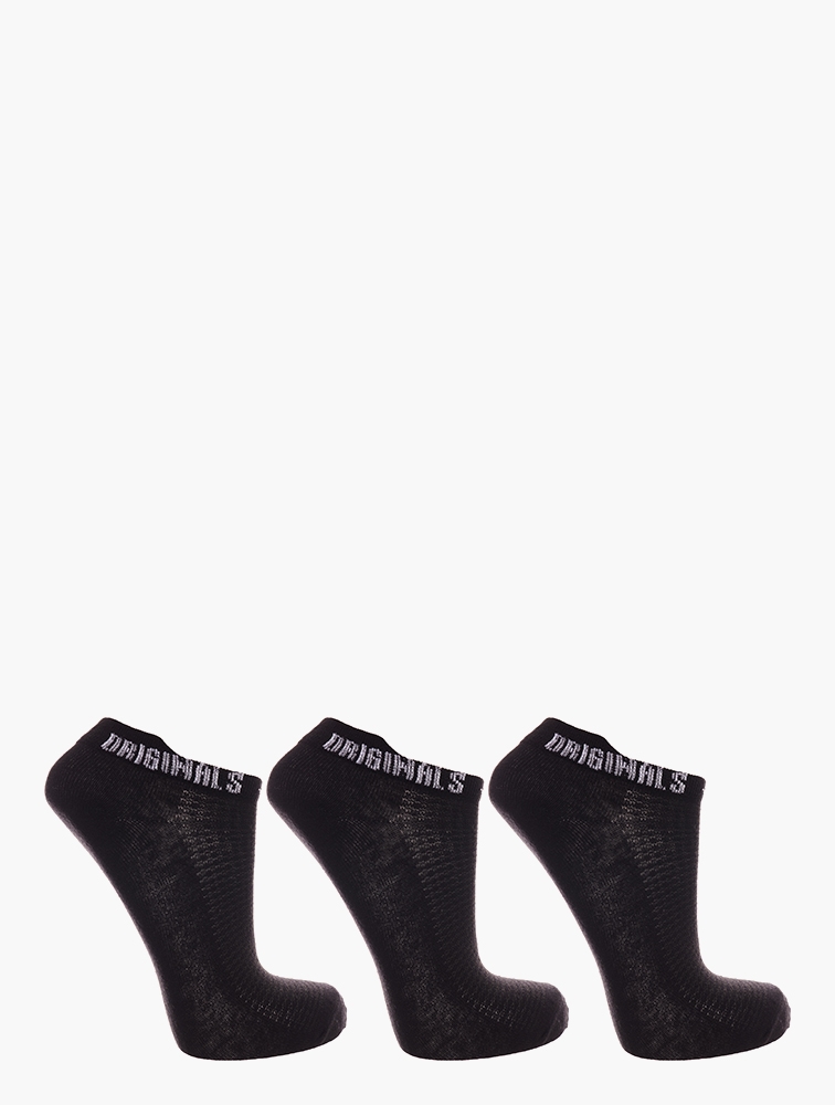 MyRunway  Shop Lee Cooper Black 3 Pack Ankle Socks for Men from