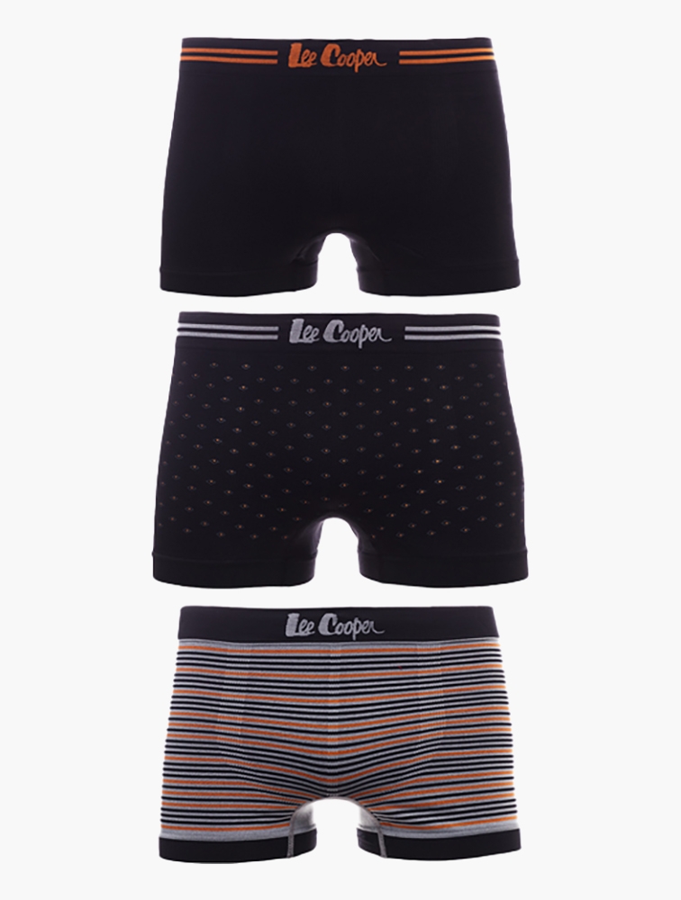 MyRunway  Shop Lee Cooper Black & Orange Seamless Underwear 3