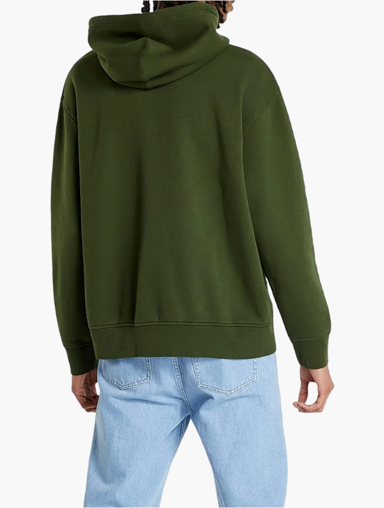 MyRunway | Shop Levi's Mossy Green Relaxed Graphic Hoodie for Men from ...