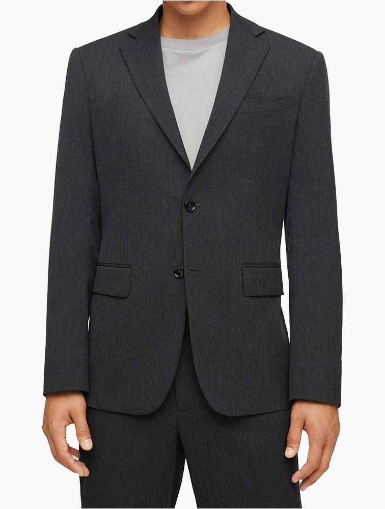 MyRunway | Shop Mango Grey Janeiro Microstructure Suit Blazer for Men ...