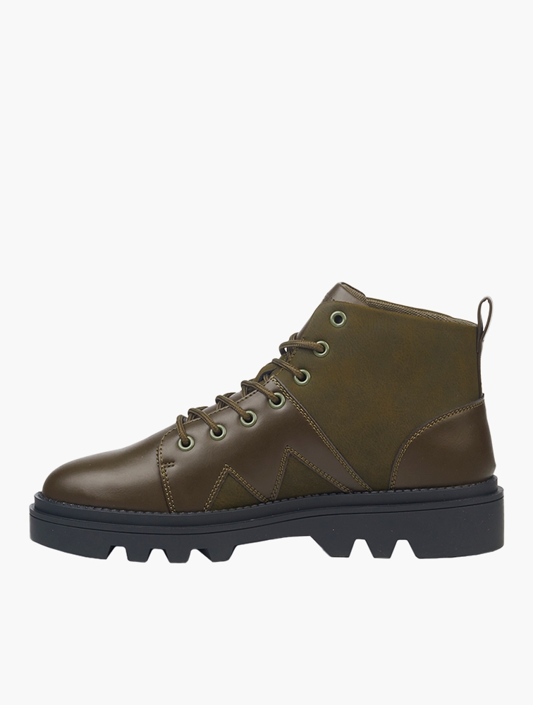 Olive Green Vinchey 5 Lace Up Boots