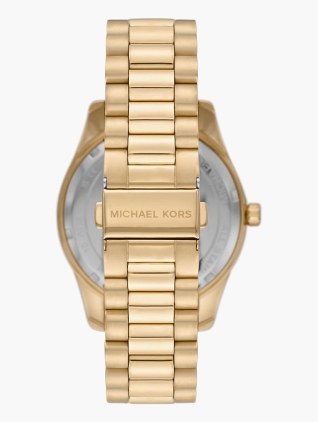Shop Michael Kors Gold Tone Oversized Lexington Multifunction Watch for ...