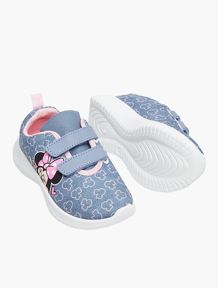 MyRunway | Shop Minnie Mouse Girls Minnie Mouse Blue Velcro Strap ...