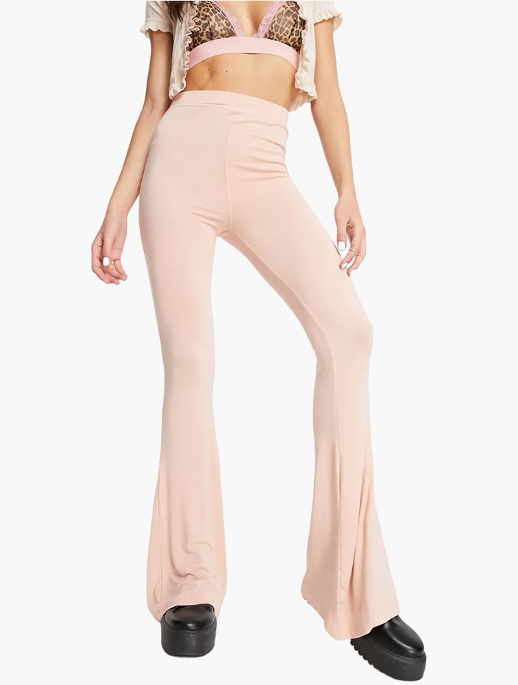 MyRunway | Shop Missguided Neutral High Waist Flared Trouser for Women ...
