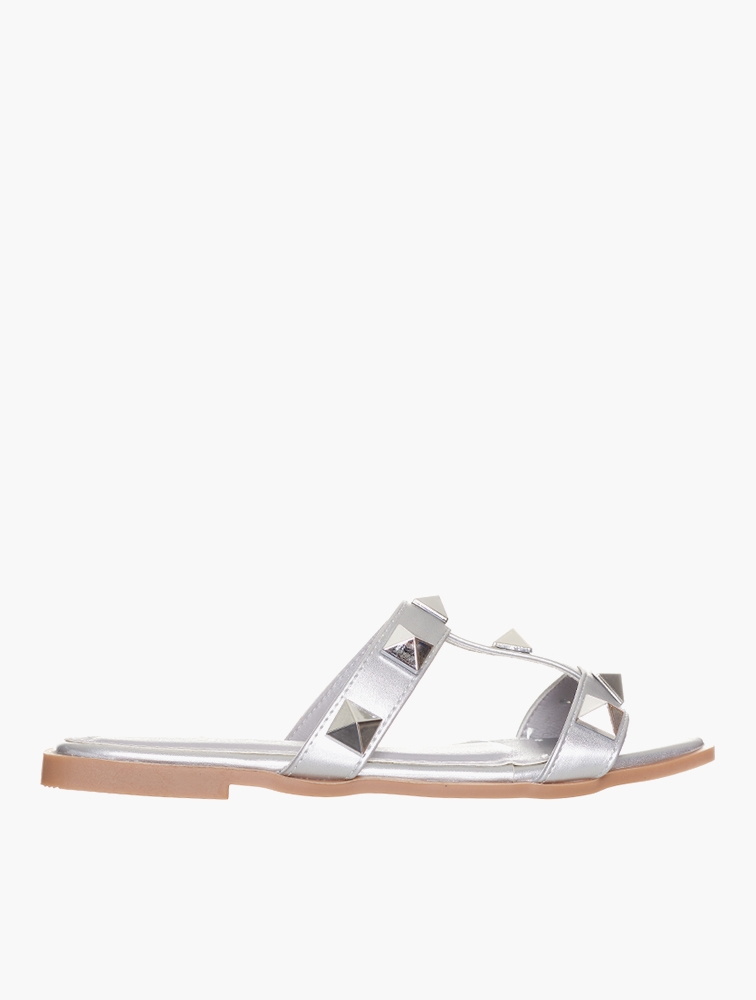 MyRunway | Shop Miss Black Silver Discopia Sandals for Women from ...