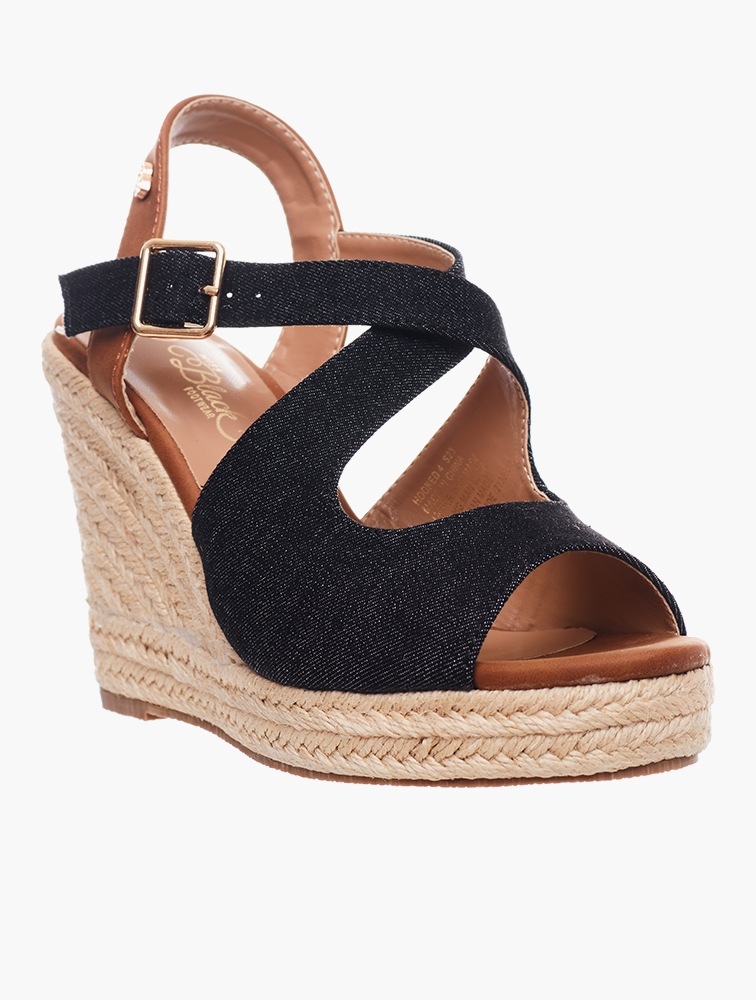 MyRunway | Shop Miss Black Black Hooked 4 Canvas Sandals for Women from ...