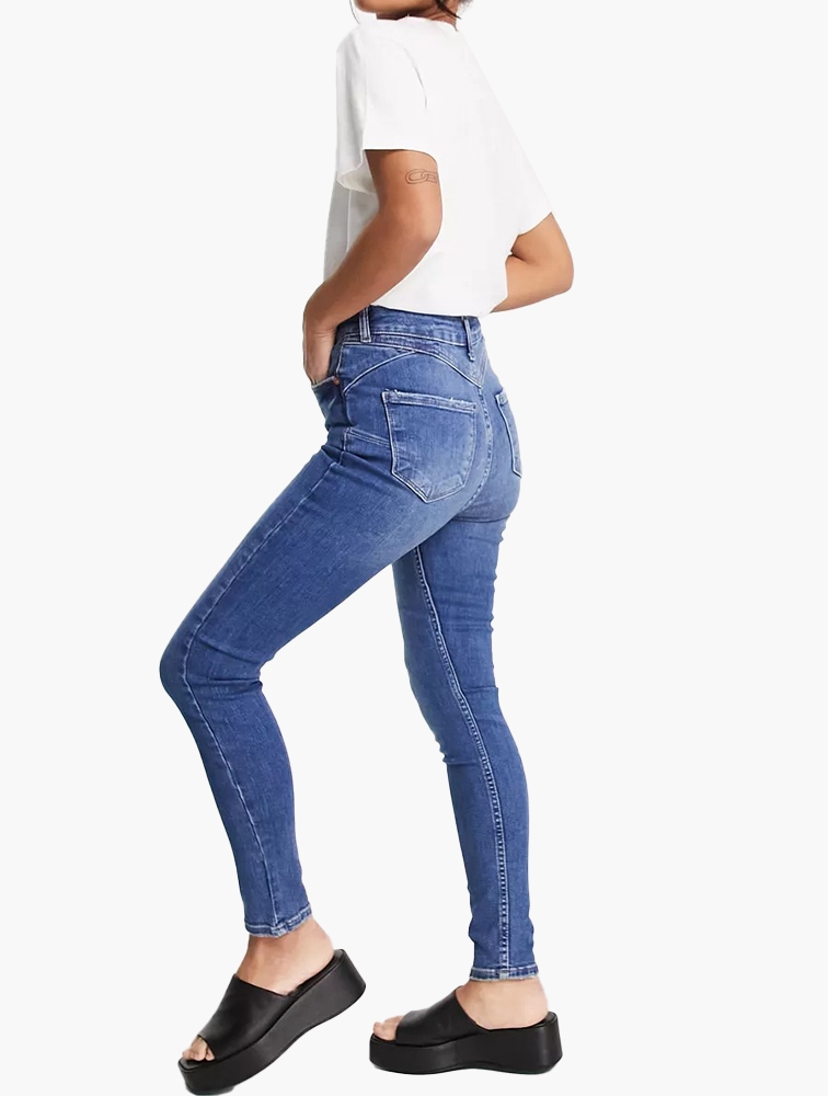 MyRunway | Shop New Look Blue High Waist Skinny Jeans for Women from ...