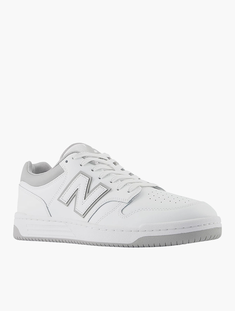 MyRunway | Shop New Balance White & Grey 480 Lace-Up Sneakers for Men ...