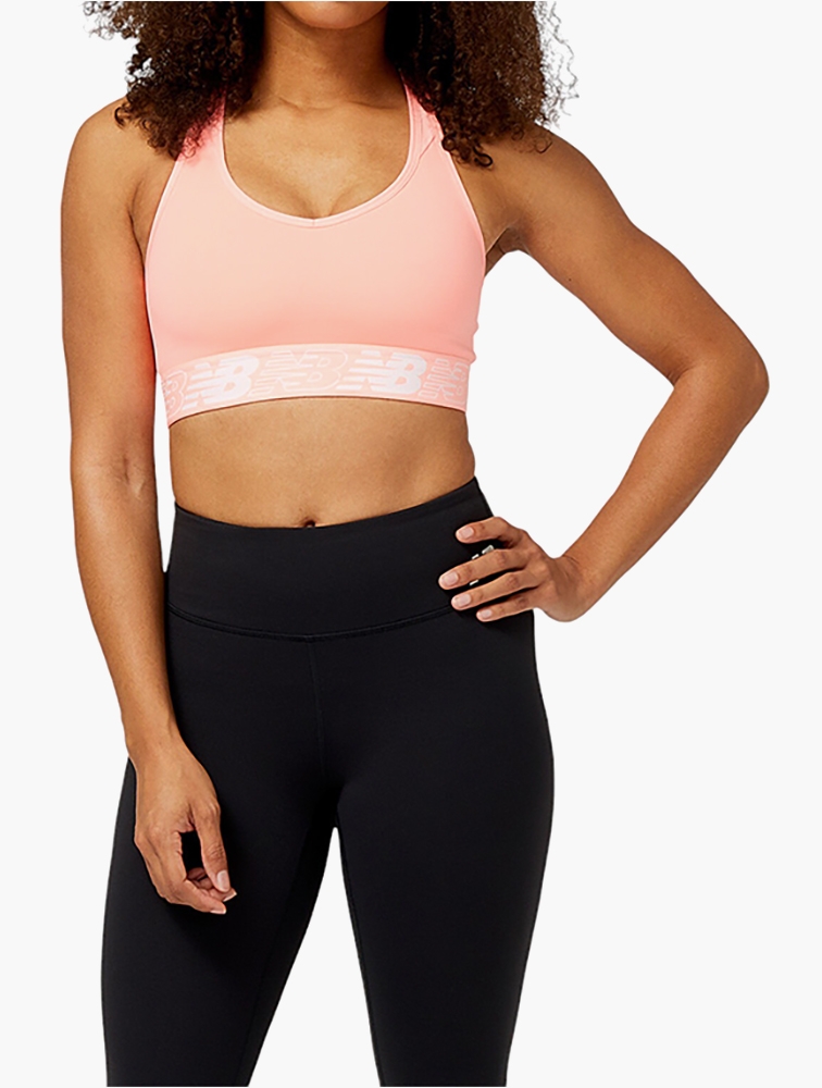 MyRunway  Shop New Balance Pink Pace Sports Bra for Women from