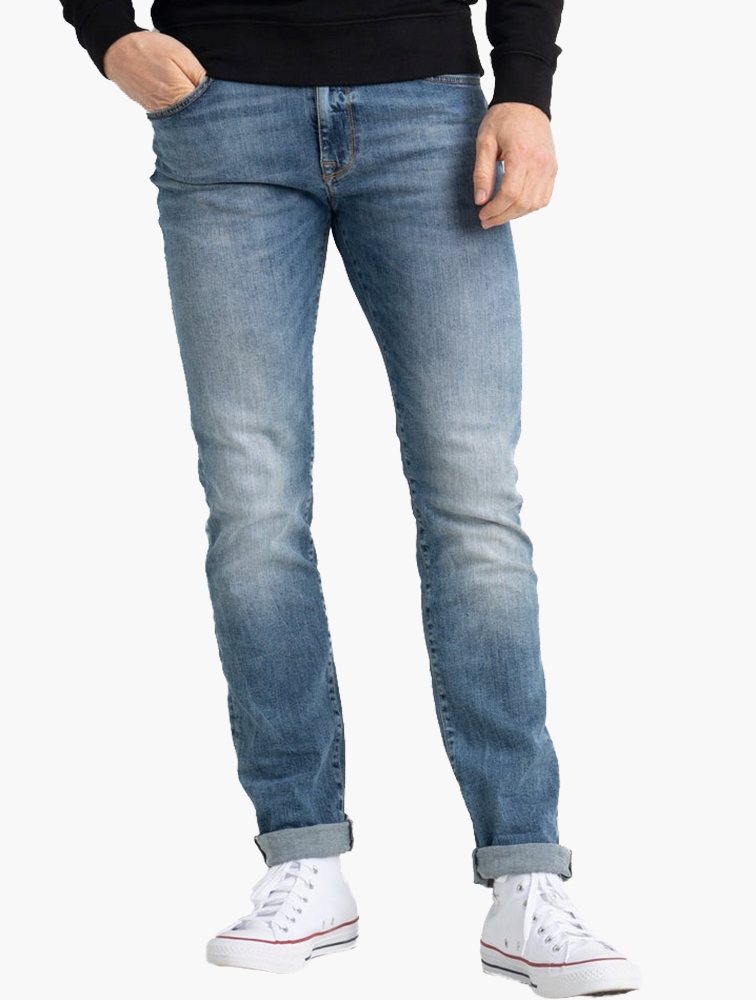 MyRunway | Shop Petrol Denim Light Seaham Slim Straight Jeans for Men ...