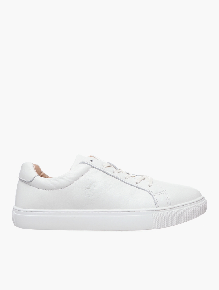 MyRunway | Shop Polo White Classic Leather Sneakers for Women from ...