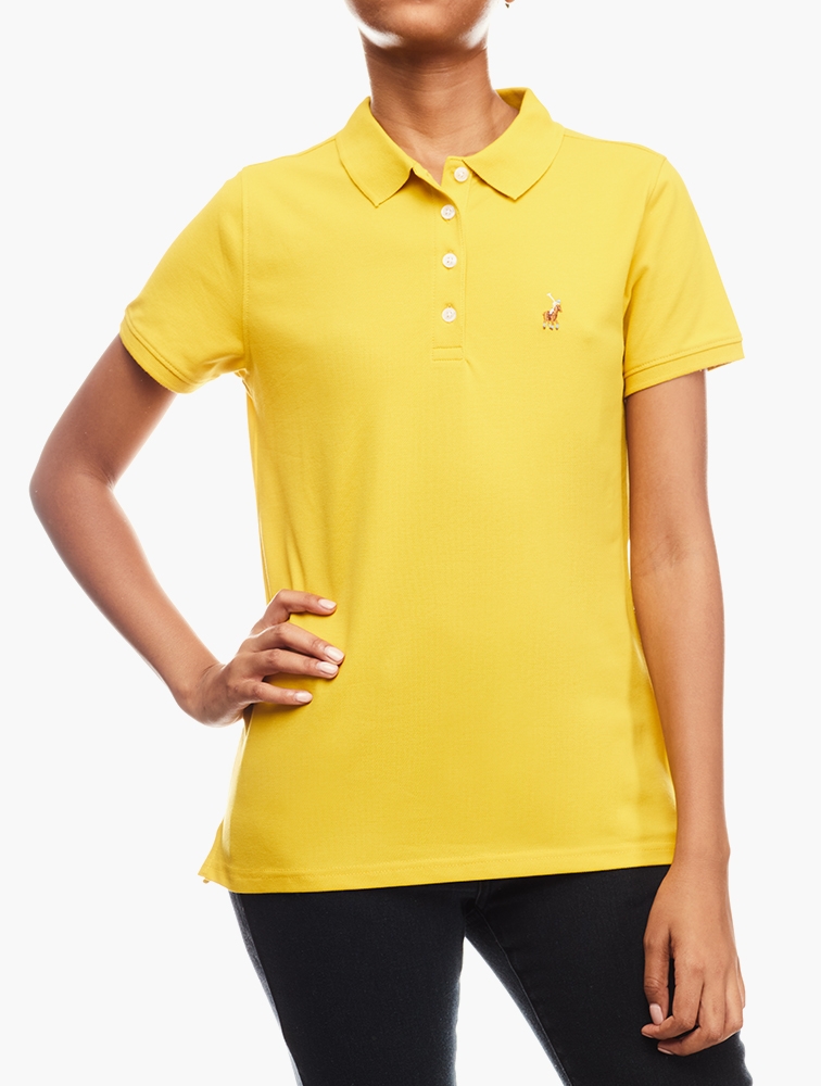 MyRunway | Shop Polo Yellow Basic Golfer for Women from MyRunway.co.za