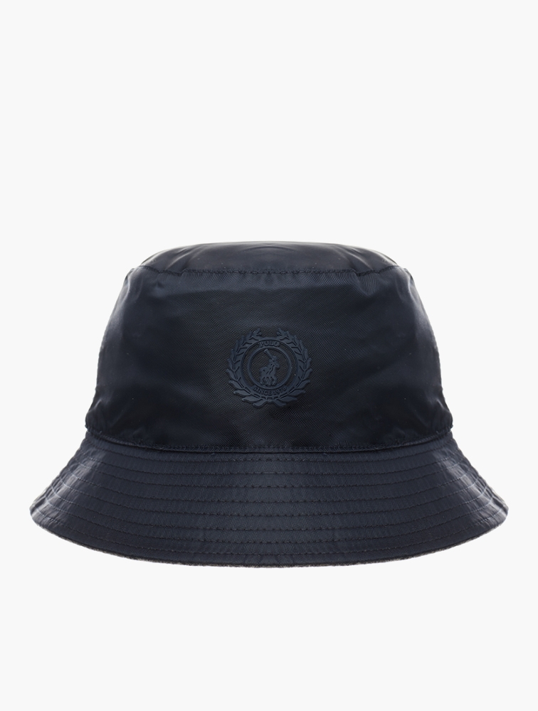 MyRunway | Shop Polo Navy Crest Reversible Bucket Hat for Men from ...