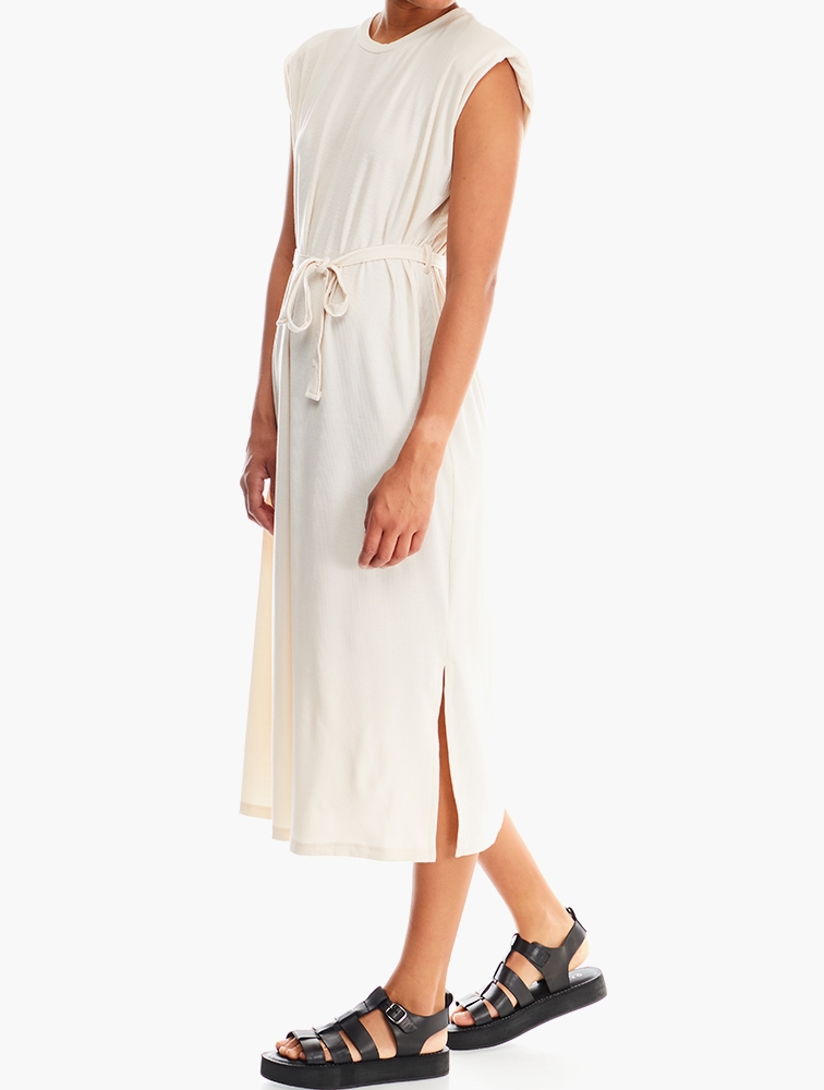 MyRunway | Shop RFO Neutral Sleeveless Midi Dress for Women from ...