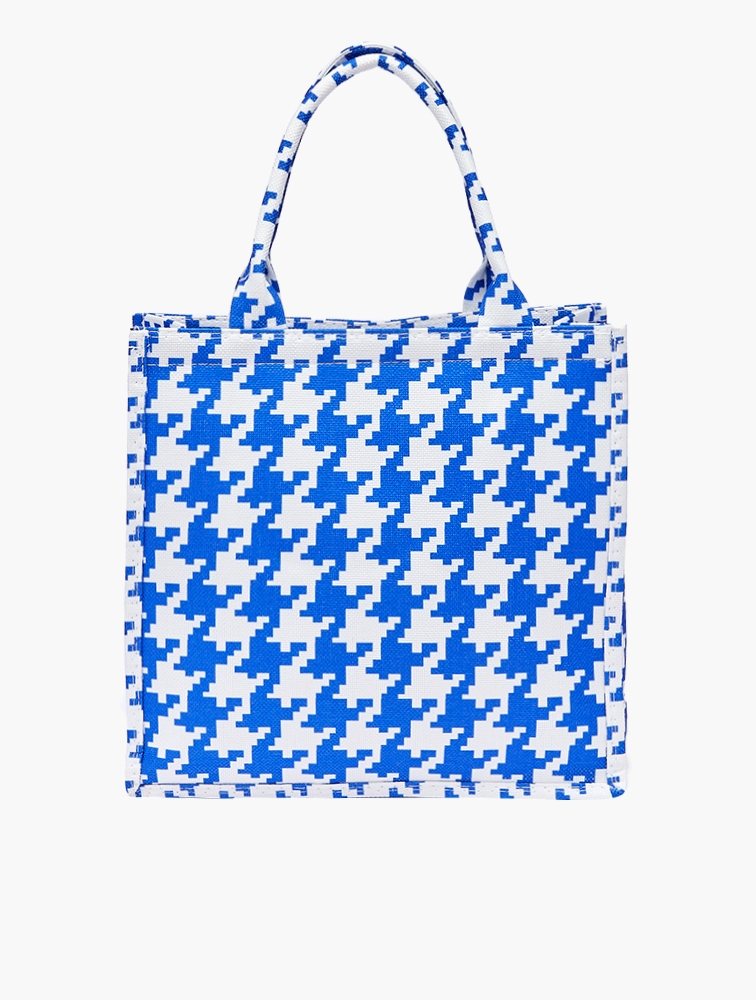 MyRunway | Shop Scotty Bags & Co. Azure Blue The Scotty Houndstooth ...
