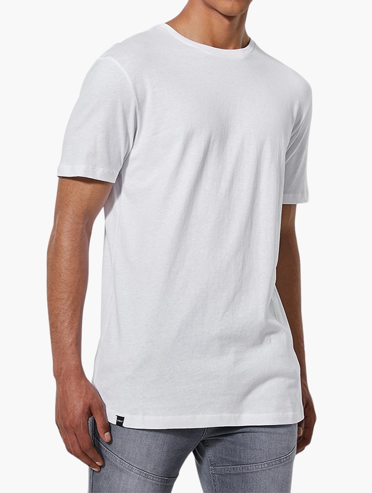 Longline Curved Hem T-Shirt