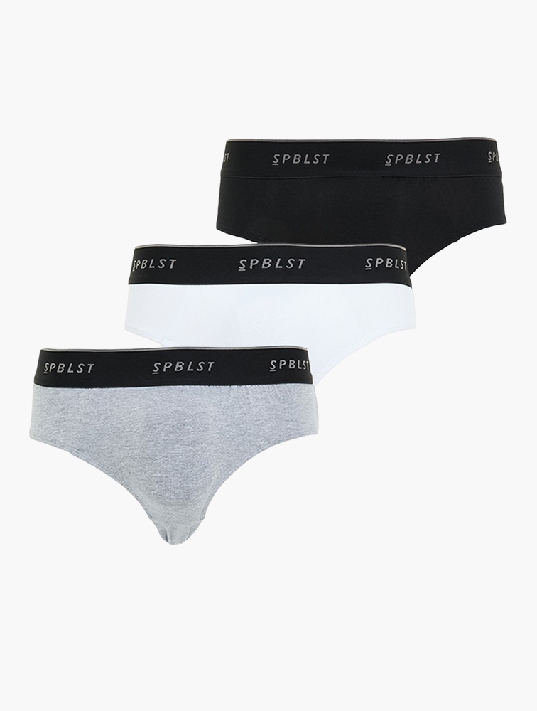 3-pack underwear - Grey Melange
