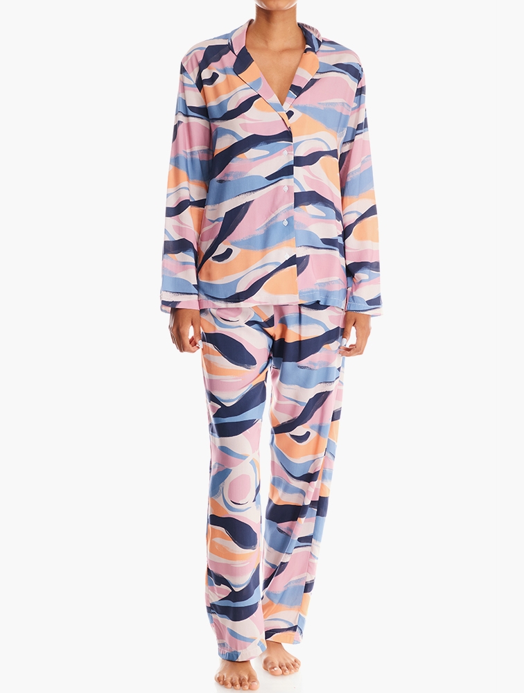 MyRunway | Shop Superbalist Label Sleep Shirt & Pants Set - Abstract ...