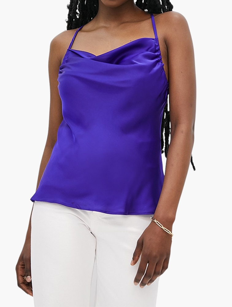 Silky Cowl-Neck Cami – West Main