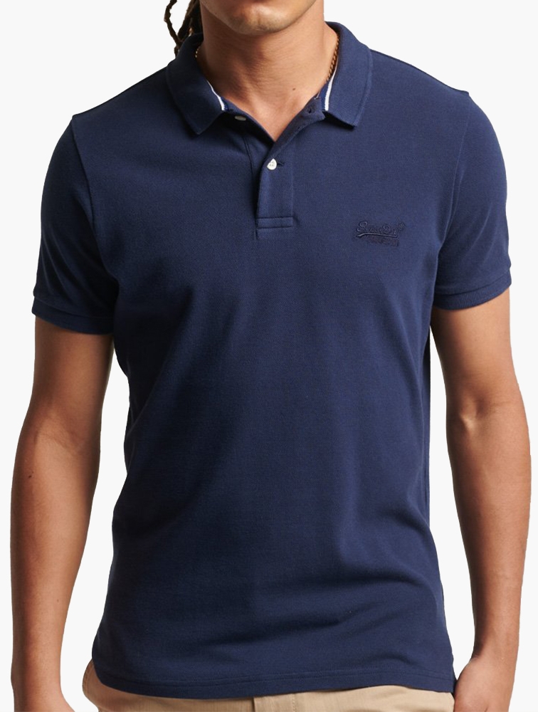 MyRunway | Classic Superdry Polo Eclipse Pique Navy Shop for from Men