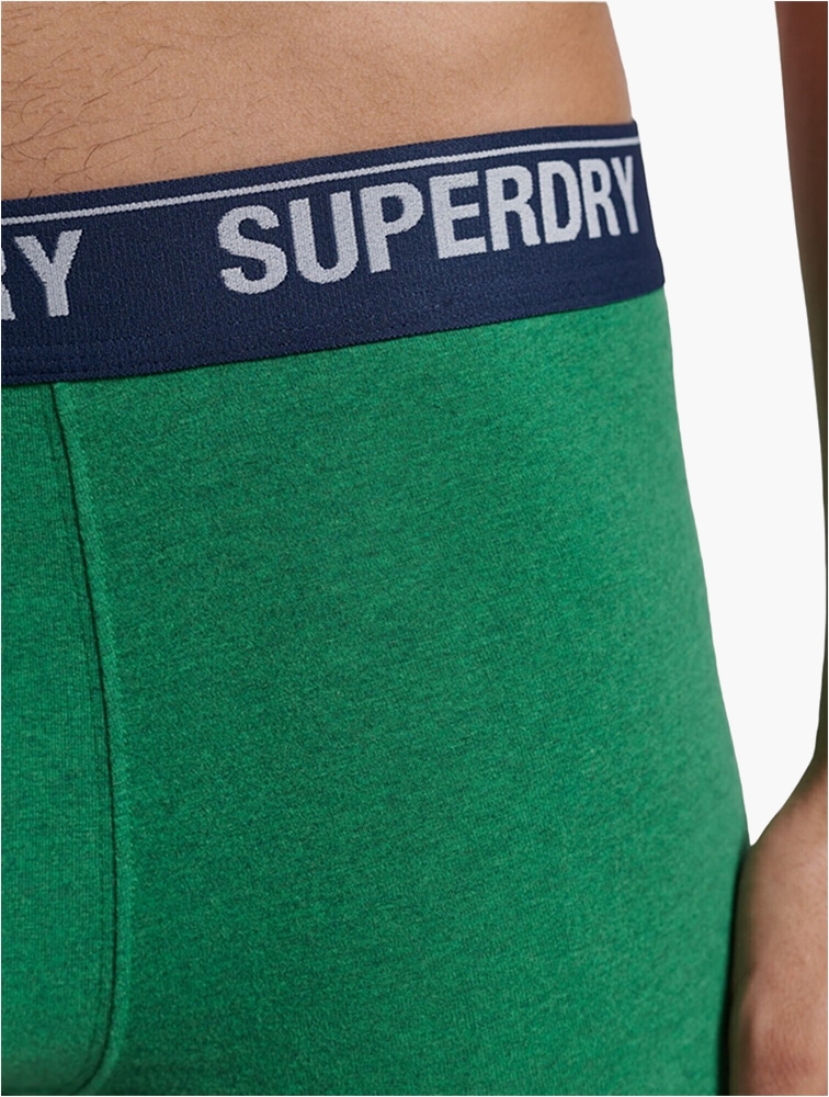 Men's Organic Cotton Boxers Triple Pack in Enamel/oregon/bright Green