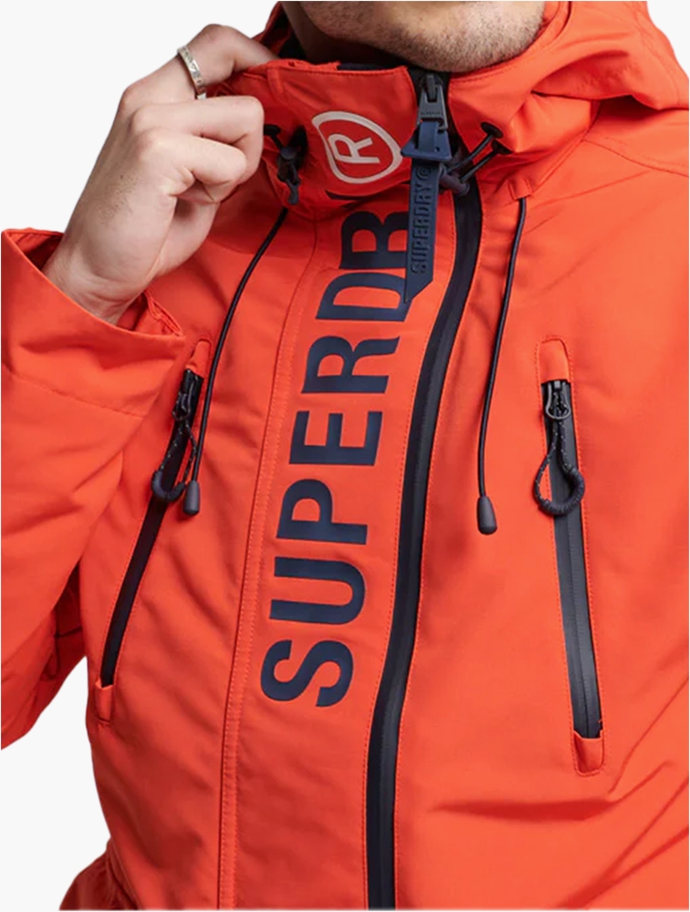 Men's Ultimate SD Windcheater Jacket in Bold Orange/rich Navy