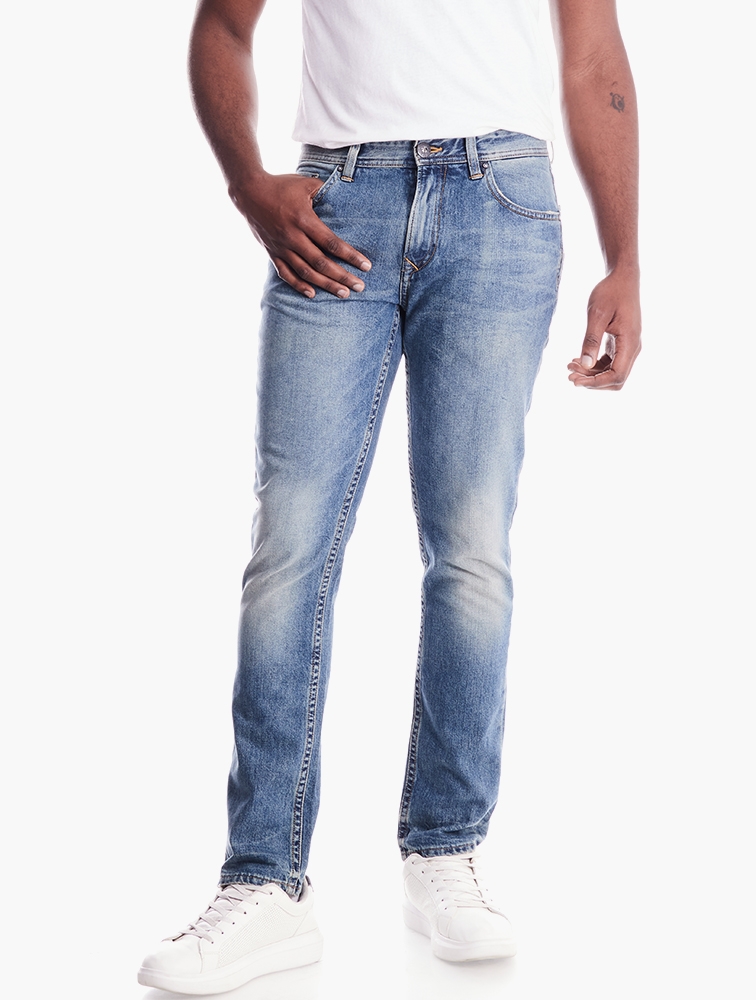 MyRunway | Shop Timberland Blue Wash Sargent Lake Denim Jeans for Men ...