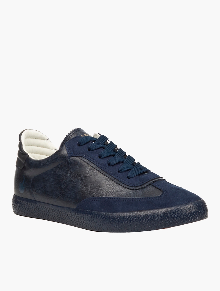 MyRunway | Shop Urbanart Navy LA 3 Faux Suede Sneakers for Men from ...