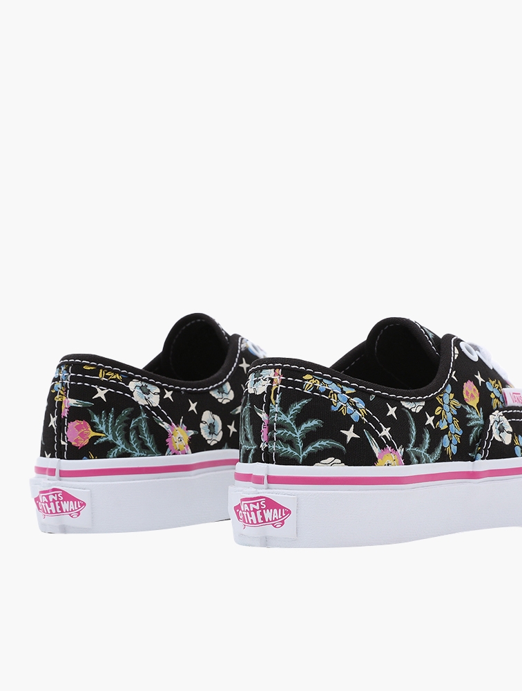 MyRunway | Shop Vans Floral Black Authentic Low Top Sneakers for Kids ...
