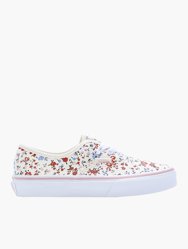 MyRunway | Shop Vans Floral Marshmallow & Multi Authentic Sneakers for ...