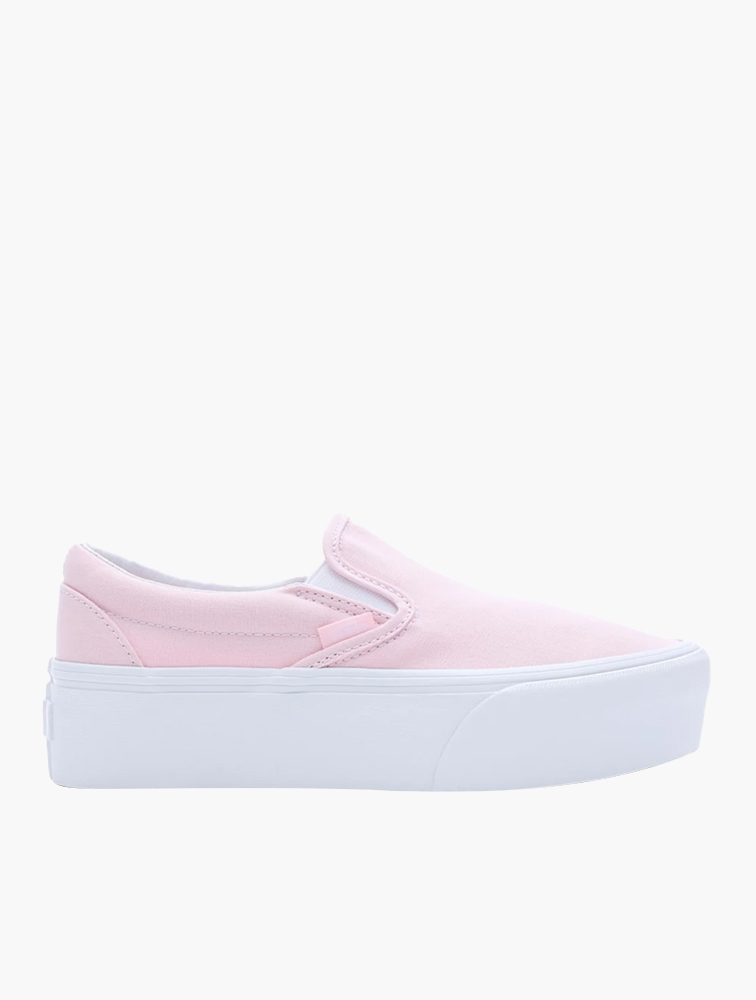 MyRunway | Shop Vans Pink Blushing Bride Classic Slip-On Shoes for ...