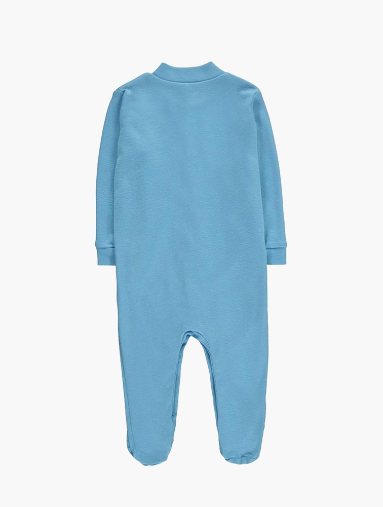 MyRunway | Shop Wooliesbabes Medium Blue Plain Cotton Sleepsuit for ...