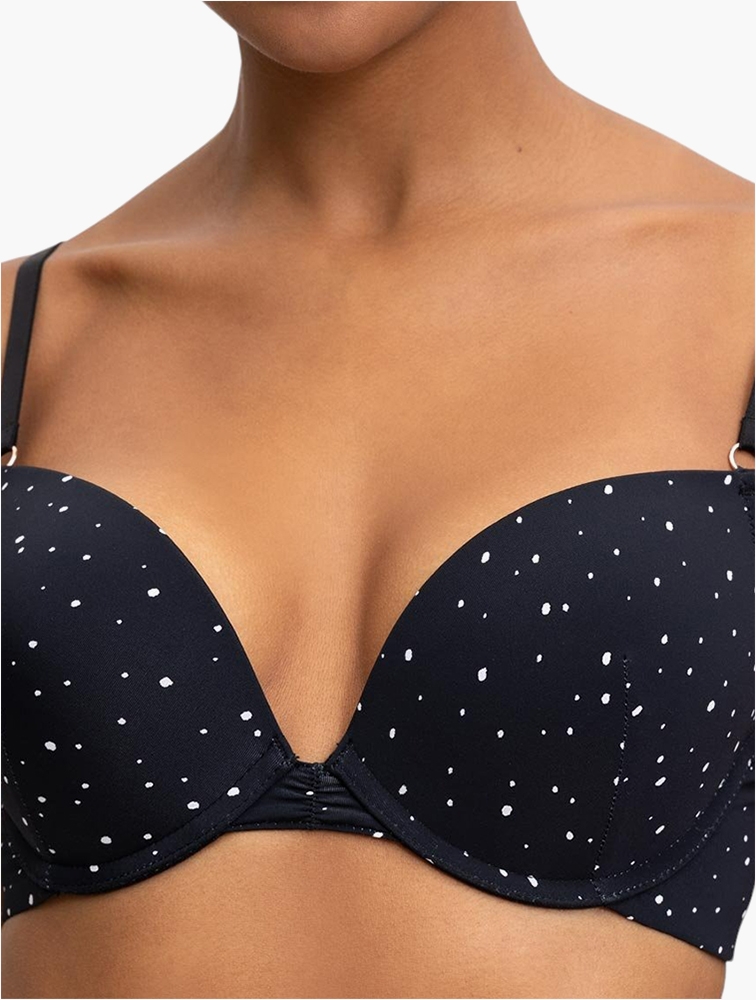 Padded Underwire Plunge Push Per Cup Bra