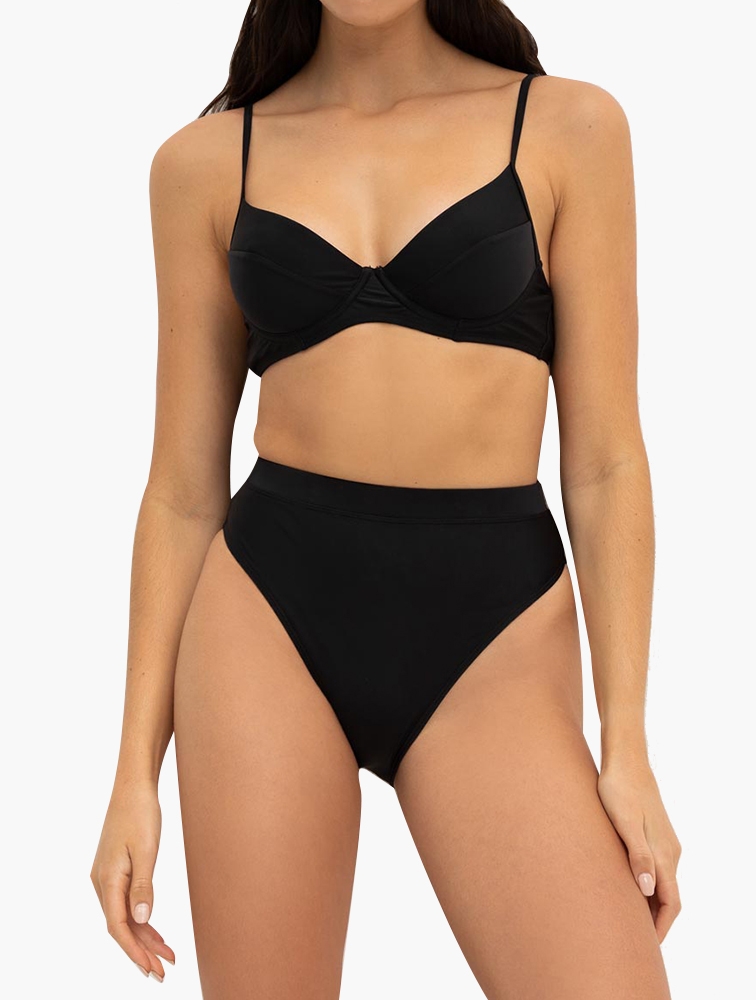 MyRunway  Shop Woolworths Black Non Padded Underwire Bikini Top for Women  from