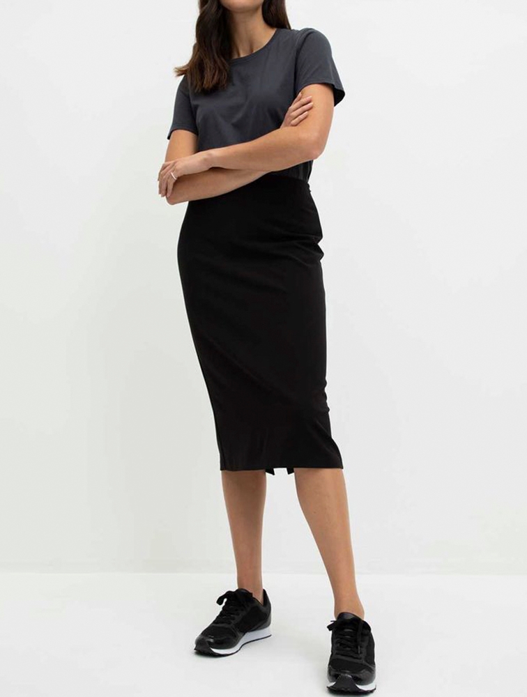 MyRunway | Shop Woolworths Black Viscose Blend Midi Pencil Skirt for ...