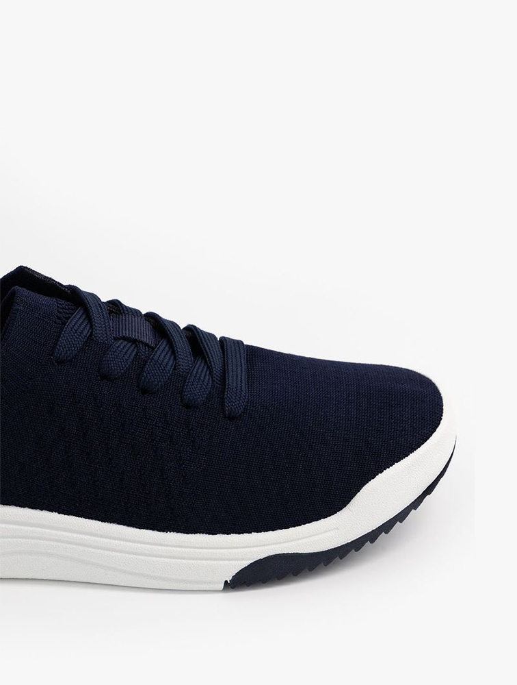 Shop Woolworths Navy Plain Knit Trainers for Kids from MyRunway.co.za