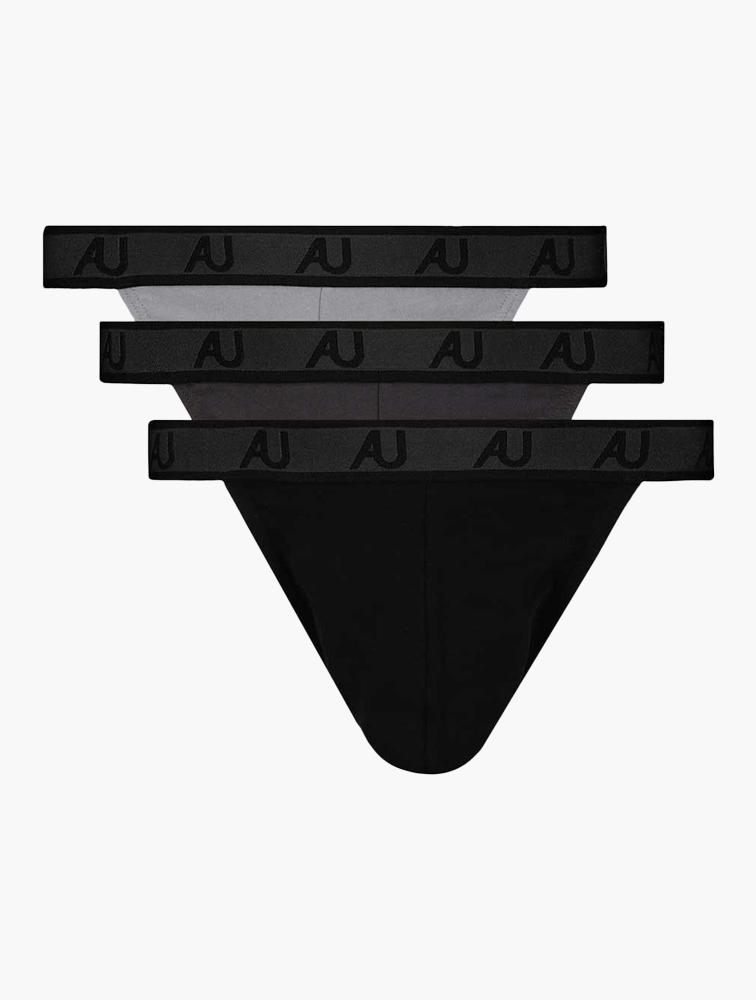 MyRunway  Shop Woolworths Black COOLTECH Cotton Thongs 3 Pack for Men from