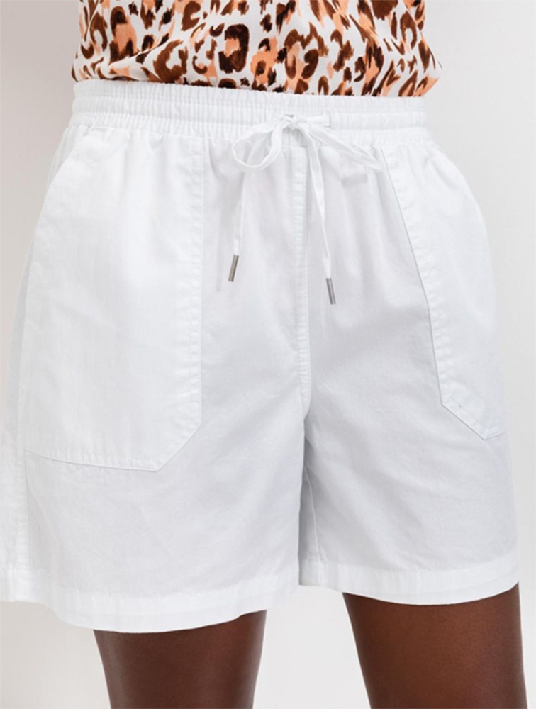MyRunway | Shop Woolworths White Cotton Twill Utility Shorts for Women ...